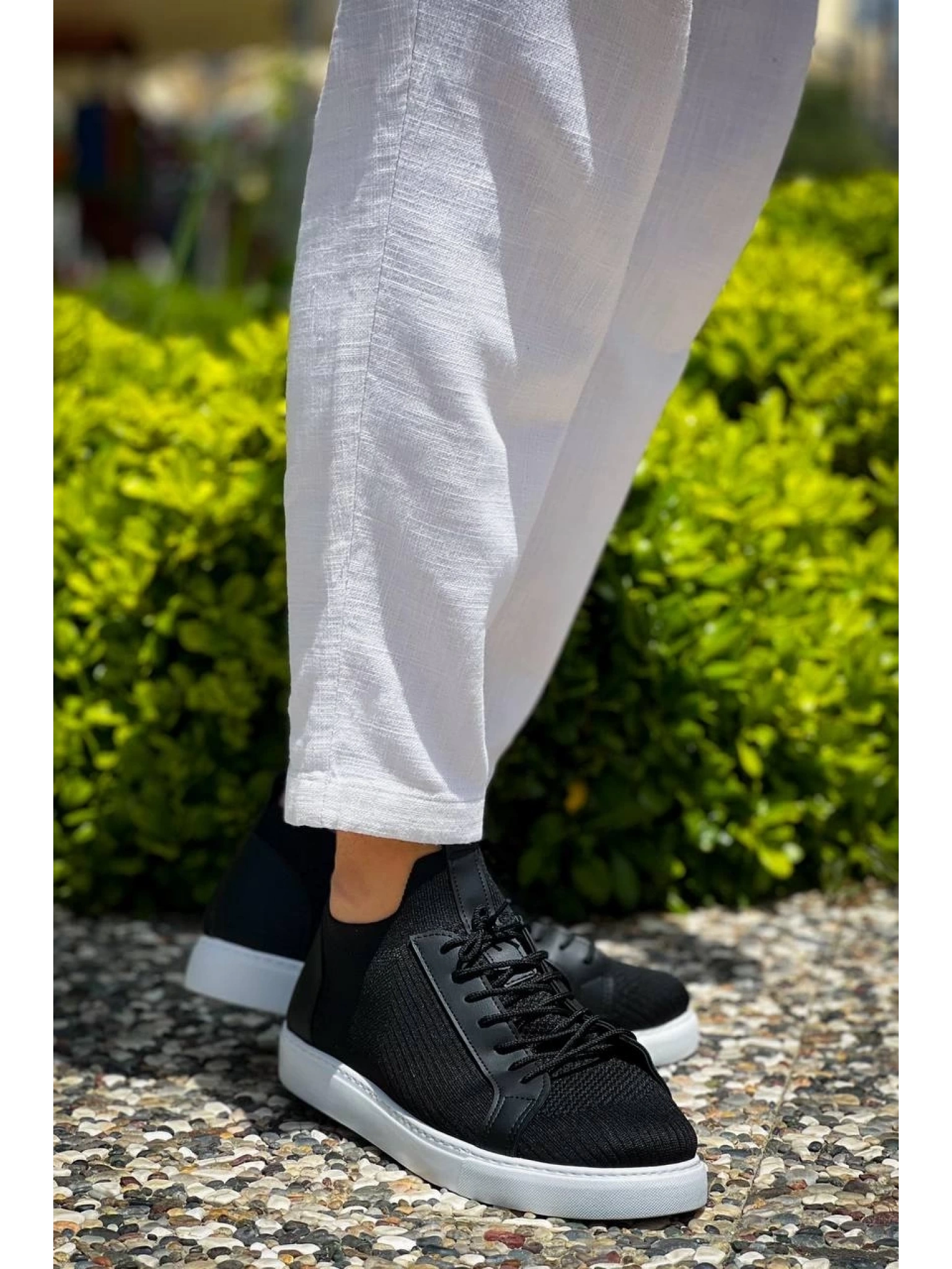 KB-112   Kuback Siyah Triko Bağcıklı  Günlük Erkek  Ayakkabı