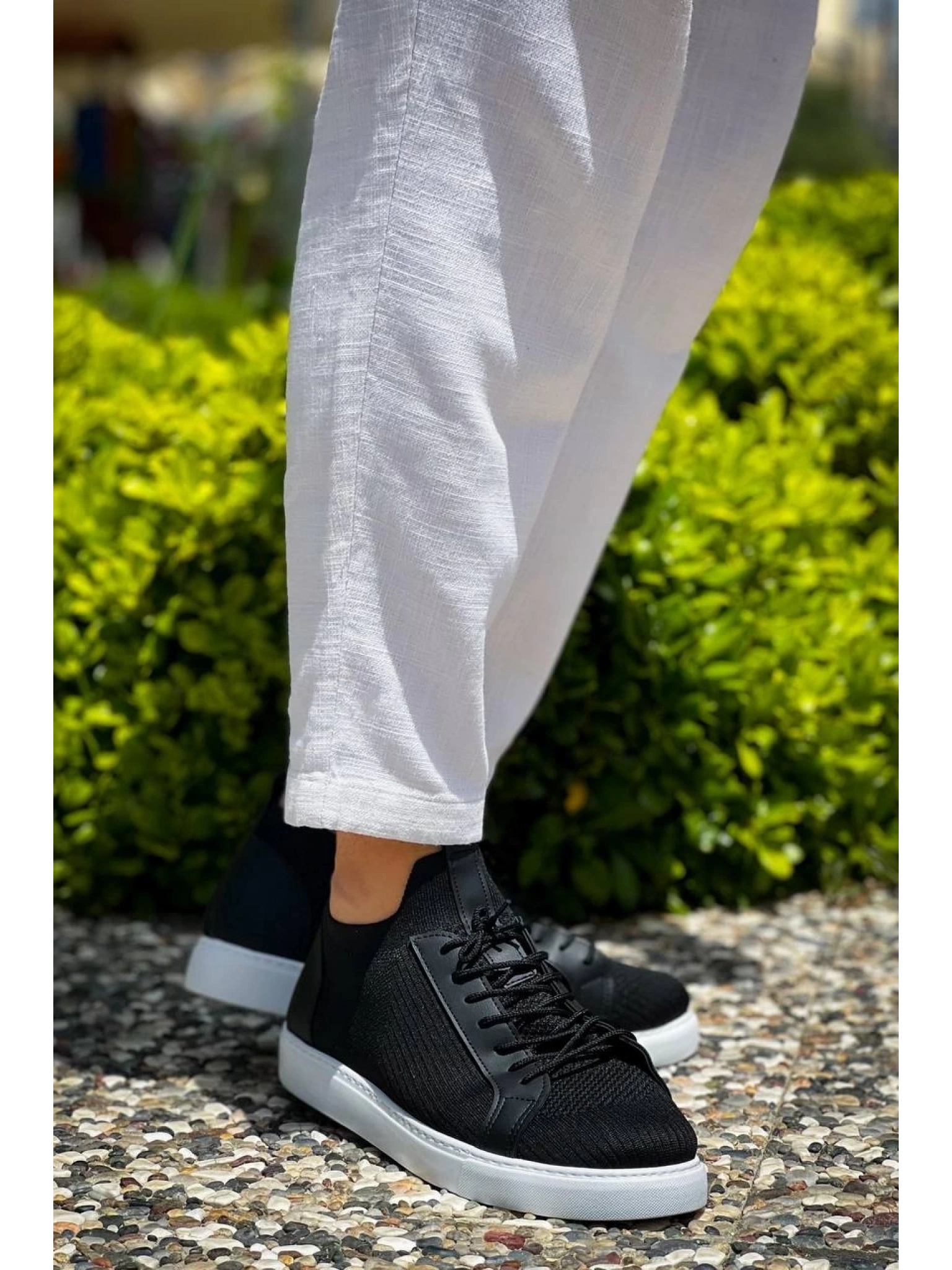 KB-112   Kuback Siyah Triko Bağcıklı  Günlük Erkek  Ayakkabı