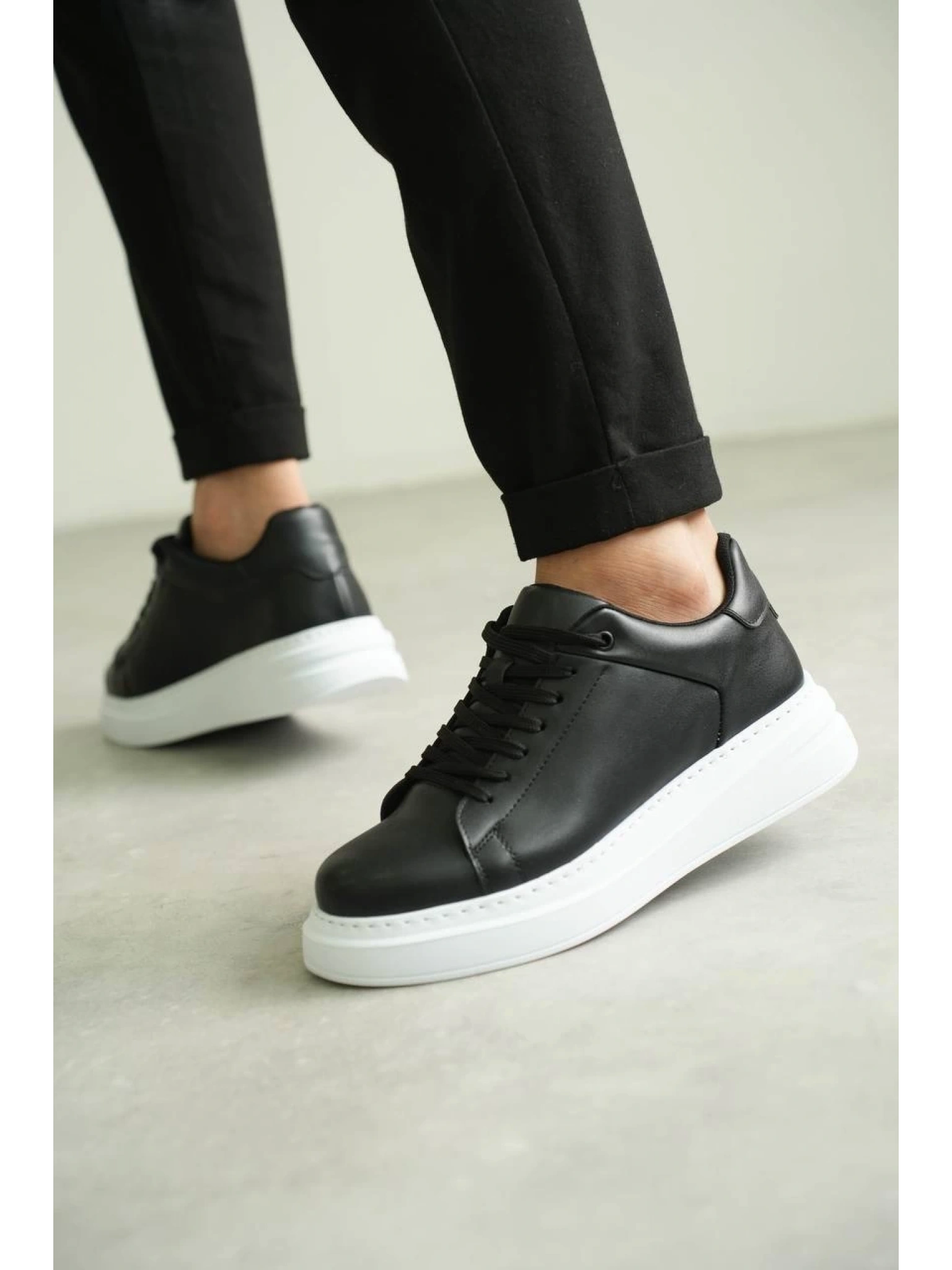 KB-B2 Kuback Siyah Cilt Günlük Erkek Ayakkabı