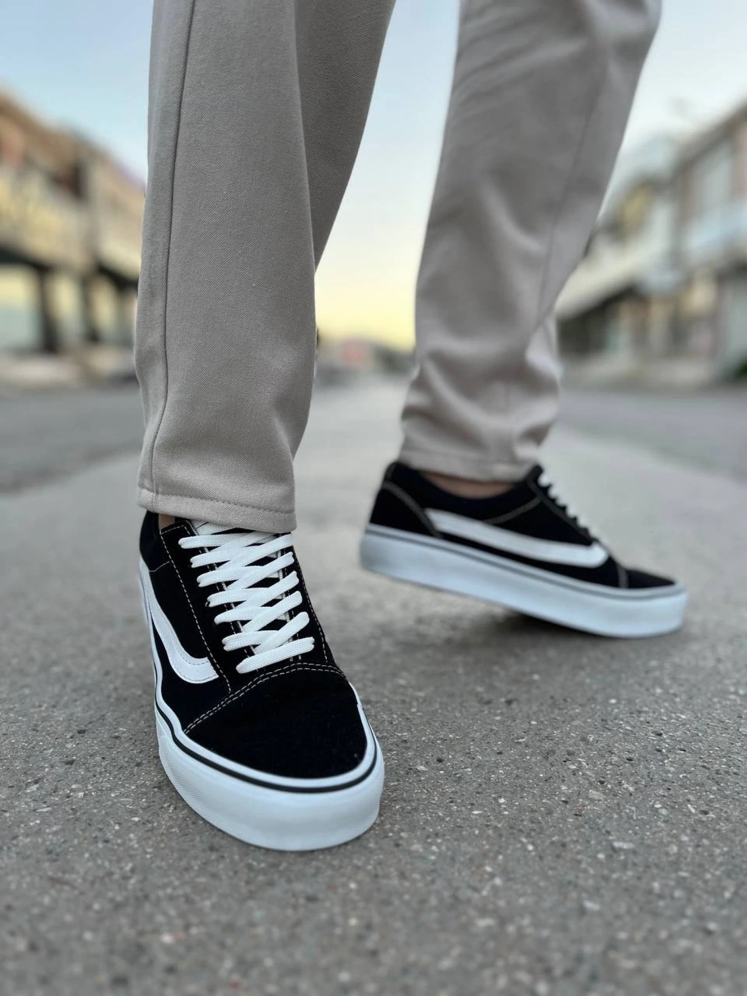 KB-V1 Kuback Siyah Beyaz Detaylı Günlük Erkek Ayakkabı