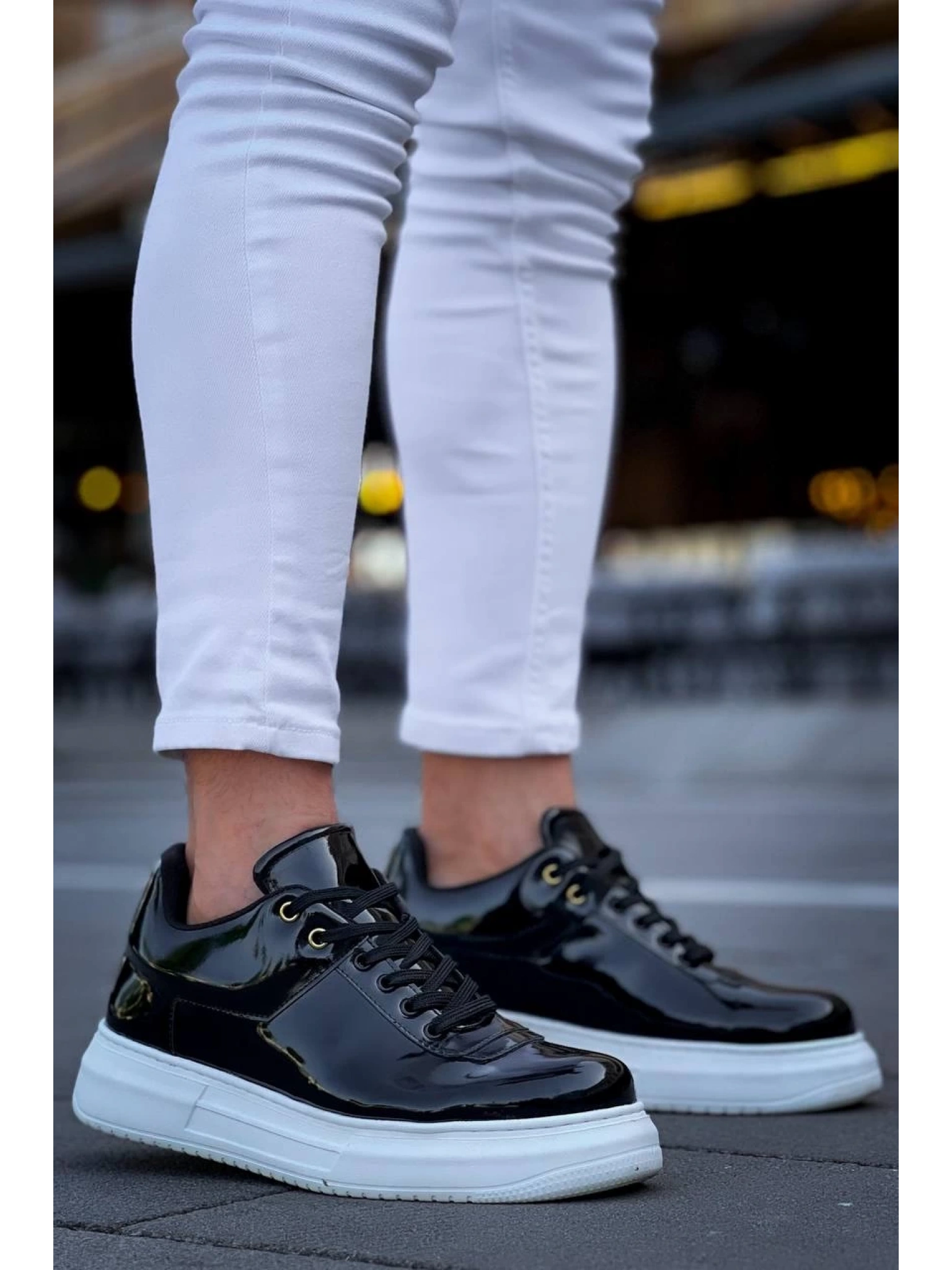 KB-X20 Kuback Siyah Rugan  Günlük Erkek Ayakkabı