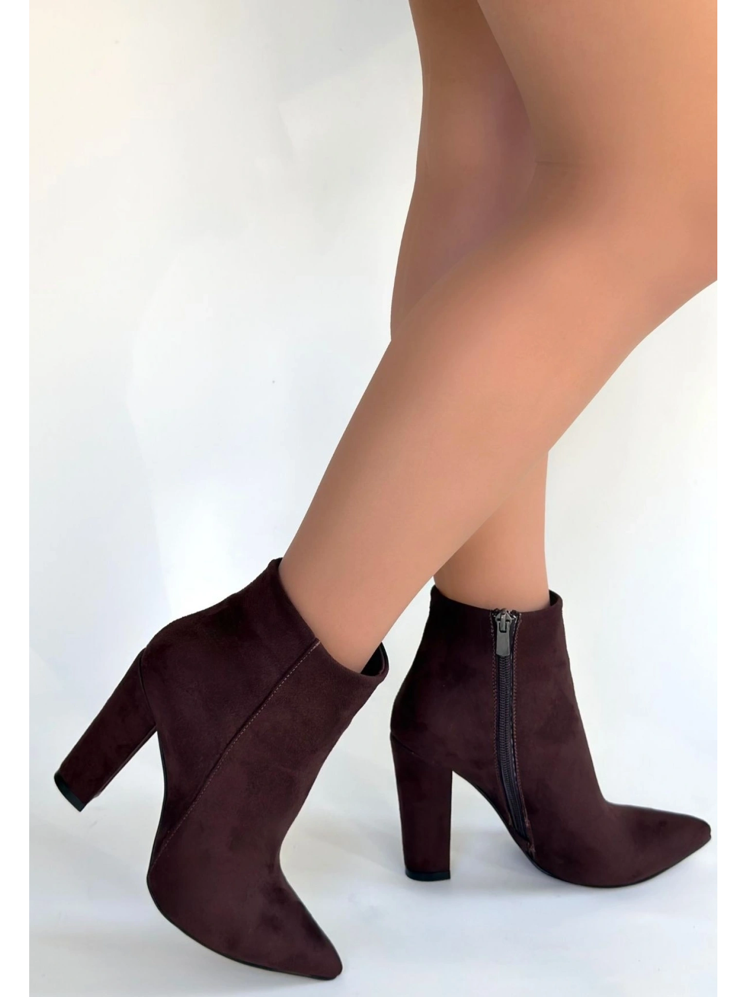 Loora Açık Kahve Süet Topuklu Bot