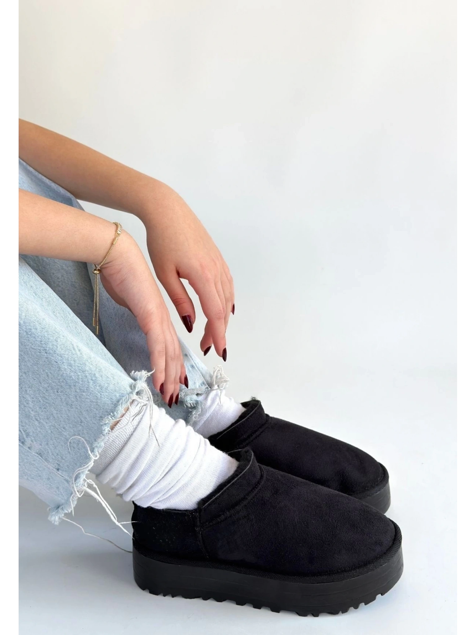 Mitay Siyah Süet Bot