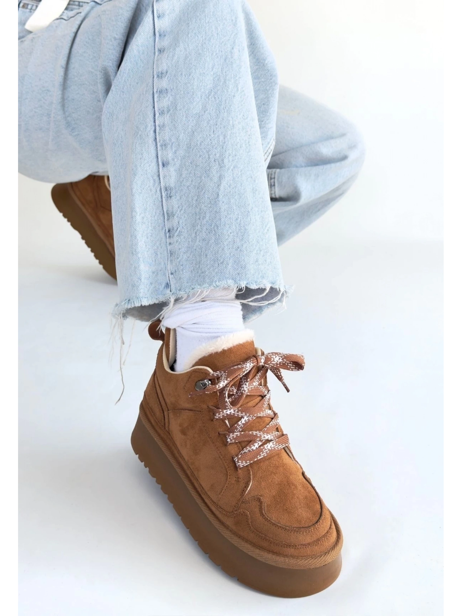 Muden Taba Süet Bağcıklı Bot