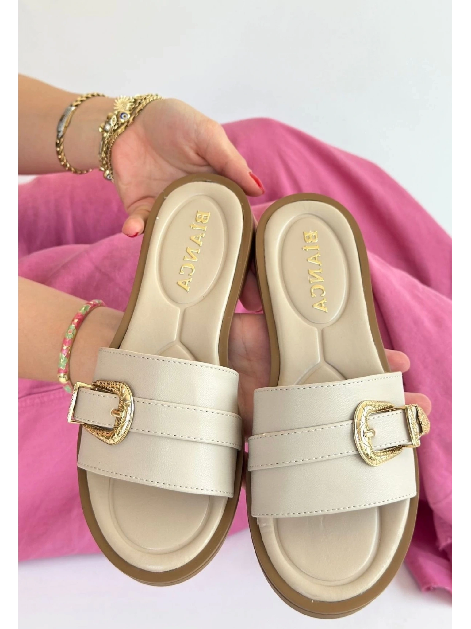 Orja Bej Cilt Terlik