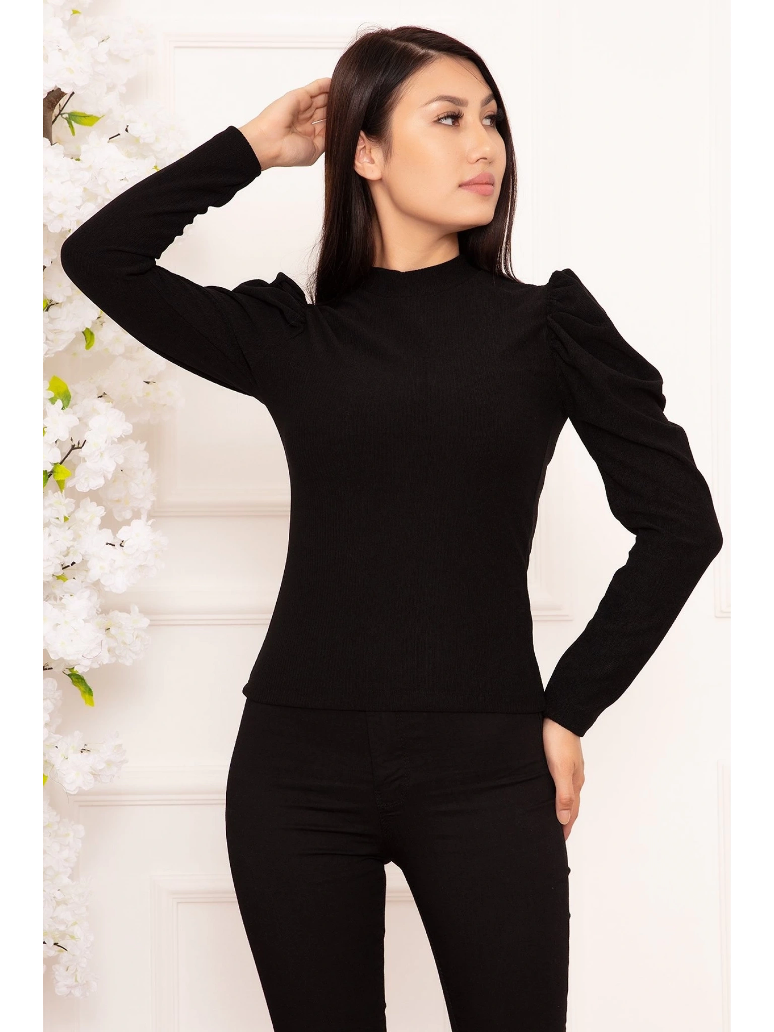 Prenses kol bluz siyah w3125