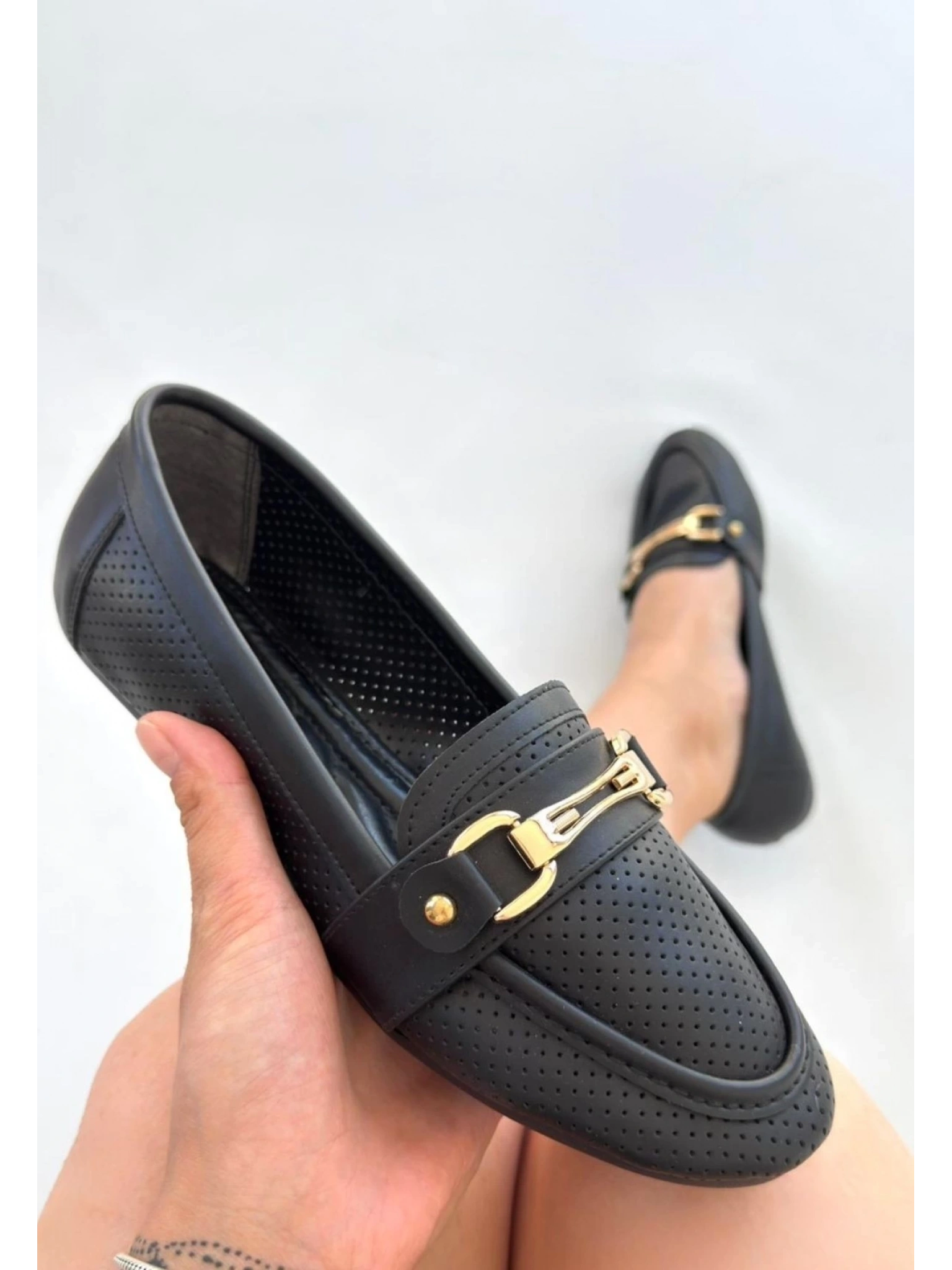 Rain Siyah Cilt Babet Ayakkabı