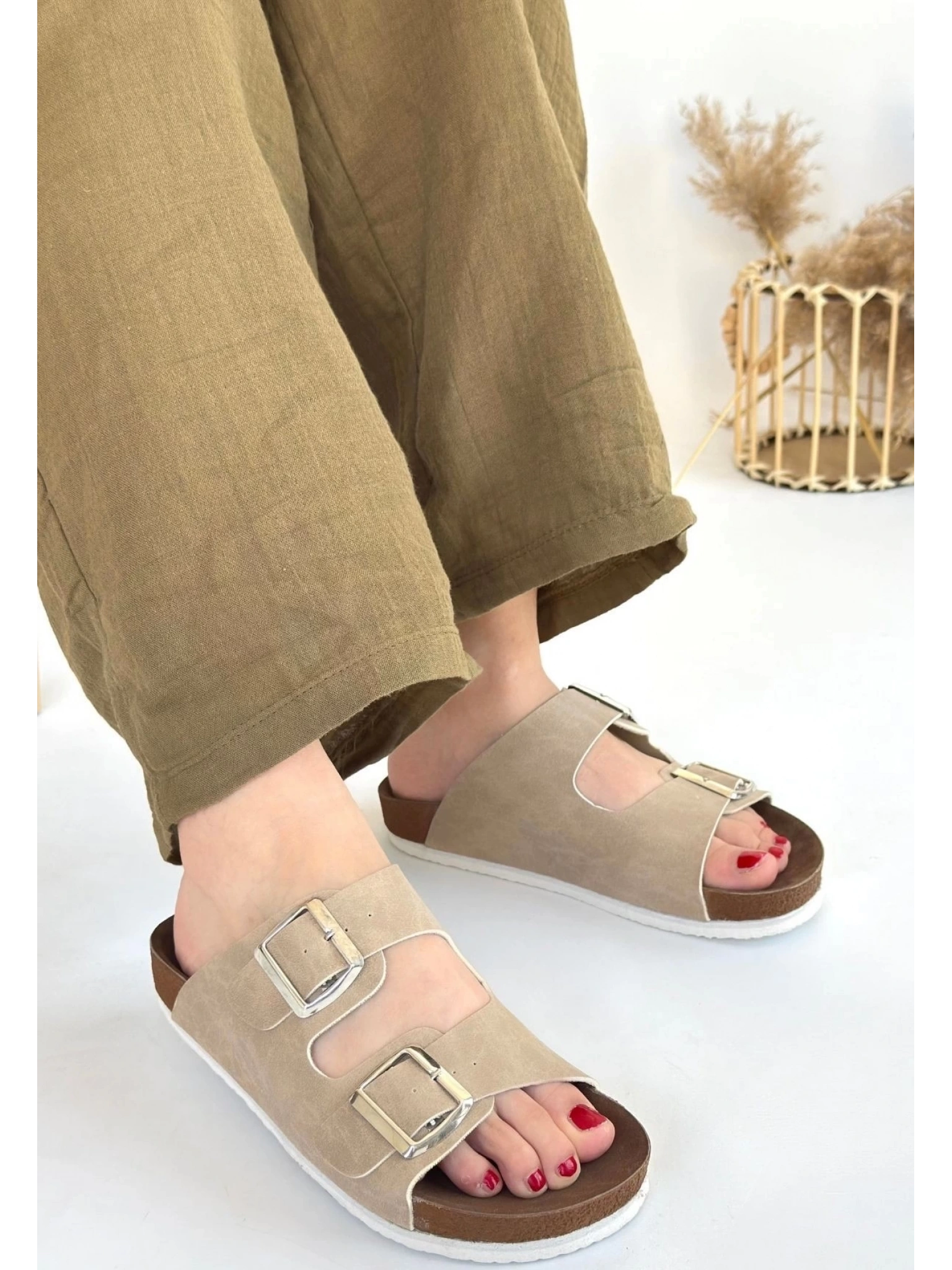 Rıno Ten Nubuk Terlik