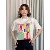 Baskılı crop tişört