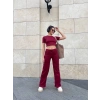 Bol paça pantolonlu alt üst takım