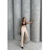 Çımalı keten pantolon