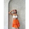 Çingene keten etek turuncu s24808