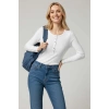 Çıtçıt Detaylı Bluz Beyaz T4343