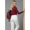 Çıtçıt Detaylı Bluz Bordo T4343