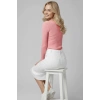 Çıtçıt Detaylı Bluz Pembe T4343