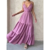 Fırfırlı katlı elbise s255049