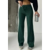 Fit comfort bej salaş pantolon petrol yeşili A6011