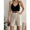 Gabardin kumaş şort