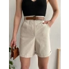 Gabardin kumaş şort