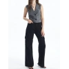 Kargo cep jeans pantolon siyah
