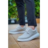 KB-003 Kuback Gri Süet Bağcıklı  Günlük Erkek Ayakkabı