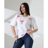 Kurdele baskılı tişört