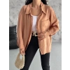Modal oversize cepli gömlek