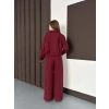 Trenç takım alt üst bordo ons