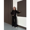 Trenç takım alt üst siyah ons