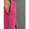 Yelekli şort takım pembe