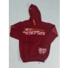 14 yaş erkek çocuk kapşonlu baskılı kol ek detaylı sweatshirt bordo