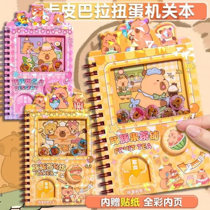 12 Adet Karakter Stickerlı Defter