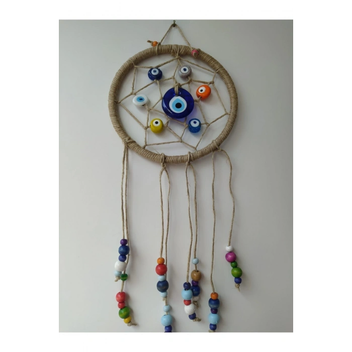 El Yapımı Nazarlık Düş Kapanı Duvar Dekoru Dream Catcher