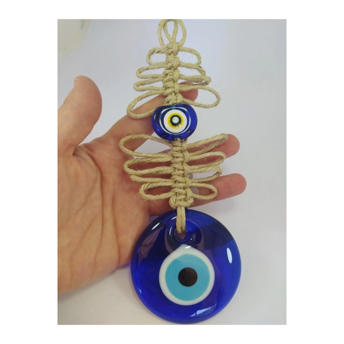 Merdiven Nazar Boncuğu 7cm El Yapımı Cam Duvar Dekoru Hediyelik Eşya
