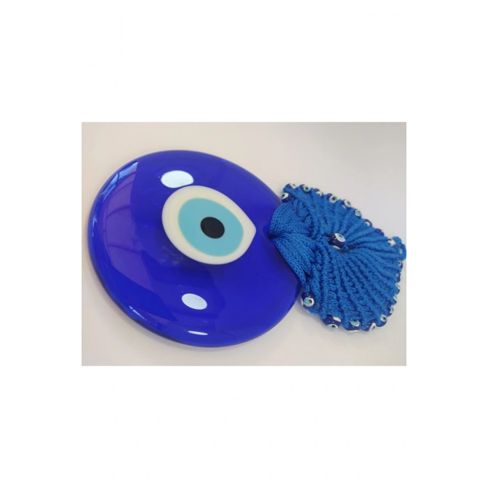 Makrome Tavus Cam Nazarlık 11 Cm Kapı Askısı Hediyelik Eşya