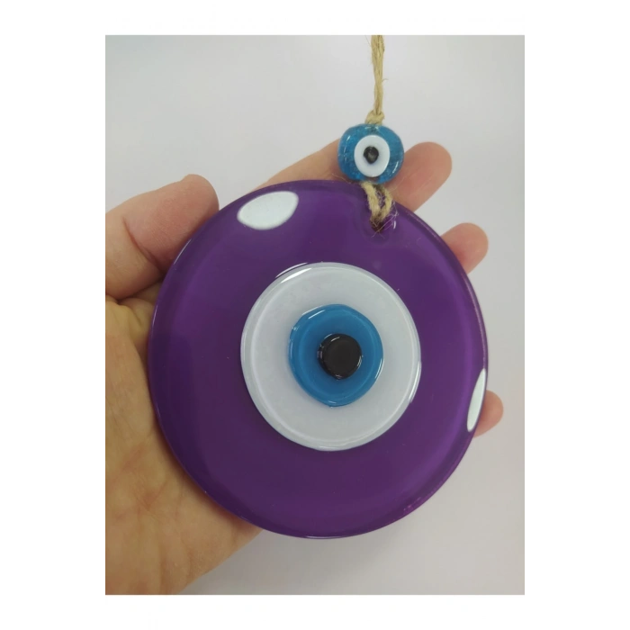 Opak Mornazar Boncuğu 10 Cm El Yapımı Cam Duvar Dekoru Hediyelik Eşya
