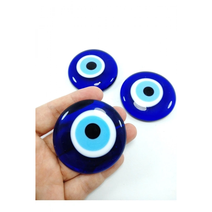 Üçlü Deliksiz Nazar Boncuğu Seti 5 Cm El Yapımı Dekoratif Set Hediyelik Eşya