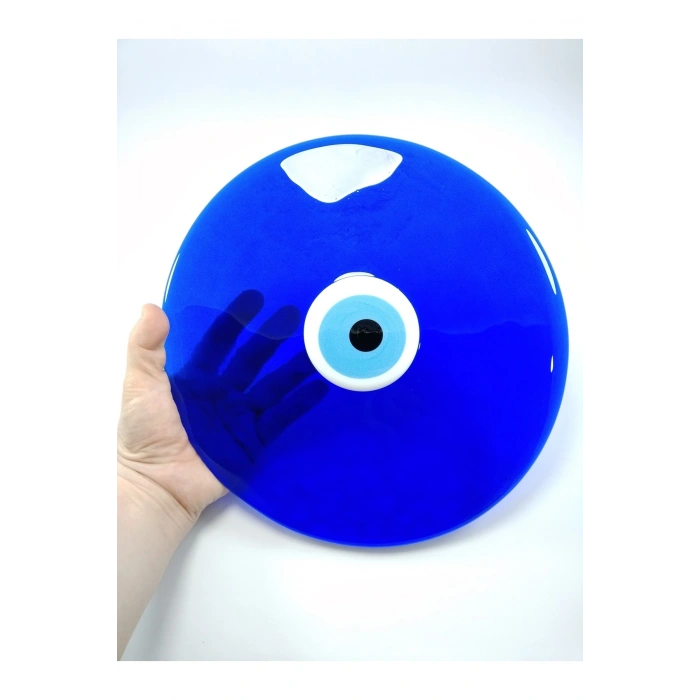Cam Nazar Boncuğu Deliksiz 25 Cm Ev Dekoru El Yapımı Hediyelik Eşya