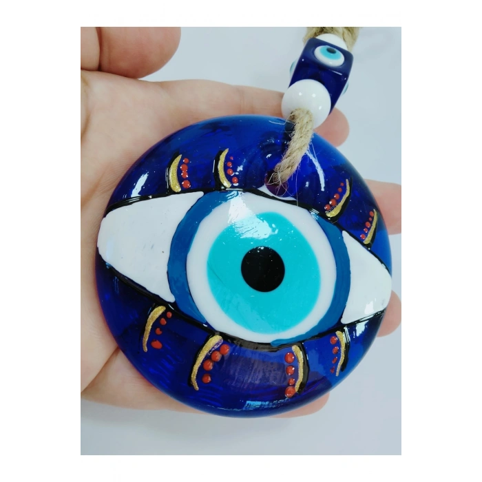 El Yapımı Nazar Boncuğu 8 Cm El Yapımı Duvar Dekoru