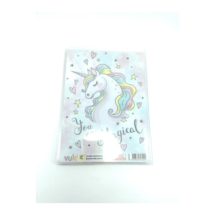 Hediyelik Defter A5 Boy Simli Ve Sulu Şeffaf Unicorn Temalı Defter Okula Başlangıç Hediyesi