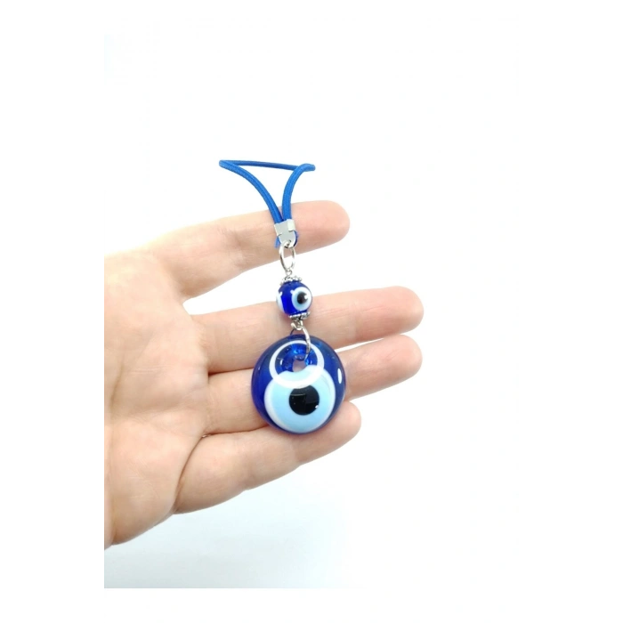 Araba Dikiz Ayna Süsü El Yapımı Nazar Boncuğu Cam Hediyelik Eşya
