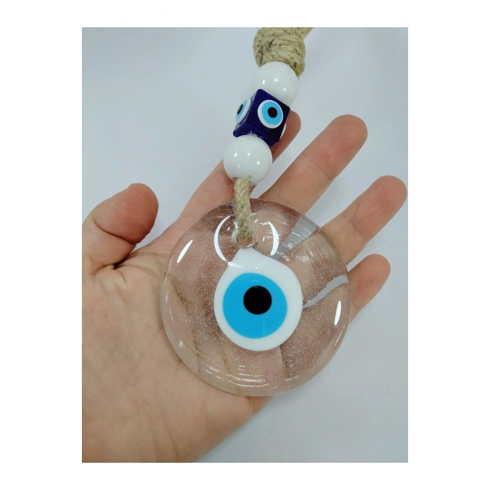 Saydam Nazar Boncuğu El Yapımı Cam Hediyelik Eşya 9 Cm