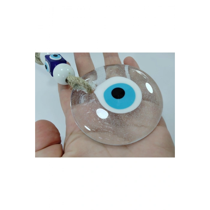 Saydam Nazar Boncuğu El Yapımı Cam Hediyelik Eşya 9 Cm