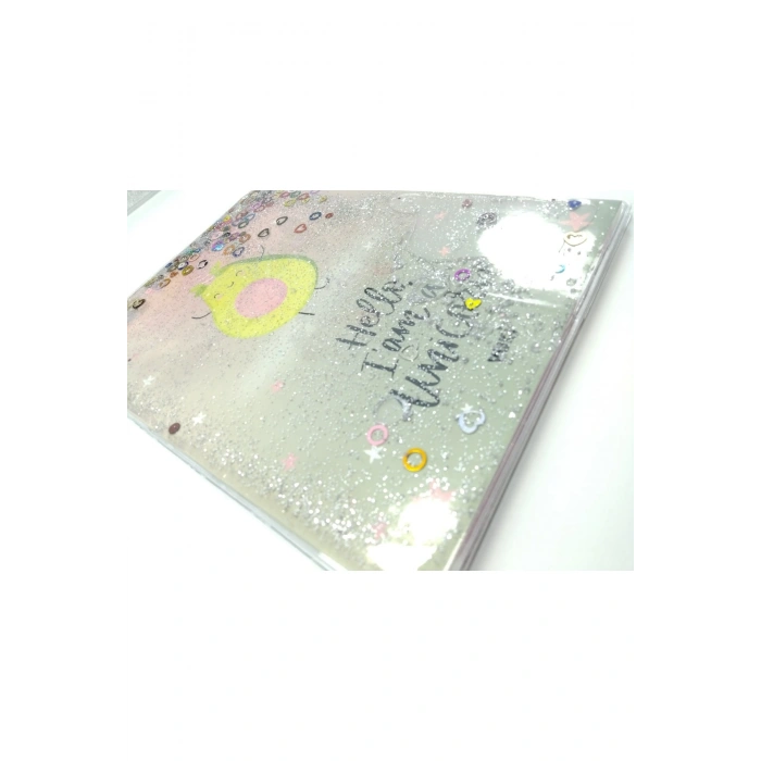 Hediyelik Defter A5 Boy Simli Ve Sulu Şeffaf Unicorn Temalı Defter Okula Başlangıç Hediyesi