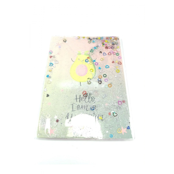 Hediyelik Defter A5 Boy Simli Ve Sulu Şeffaf Unicorn Temalı Defter Okula Başlangıç Hediyesi