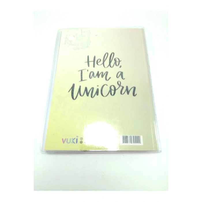 Hediyelik Defter A5 Boy Simli Ve Sulu Şeffaf Unicorn Temalı Defter Okula Başlangıç Hediyesi