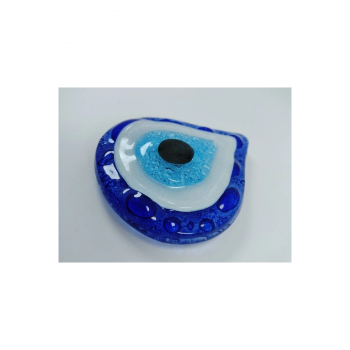 Cam Nazar Boncuklu Üçlü Magnet Seti El Yapımı Hediyelik Eşya 6x7 Cm