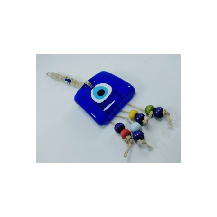 Kare Nazar Boncuğu 6*6 Cm Makrome Duvar Dekoru