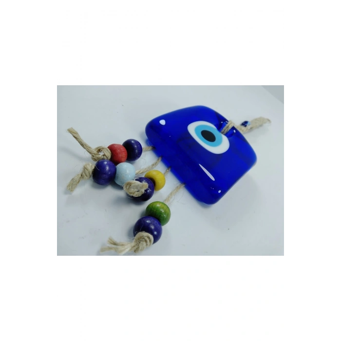Kare Nazar Boncuğu 6*6 Cm Makrome Duvar Dekoru