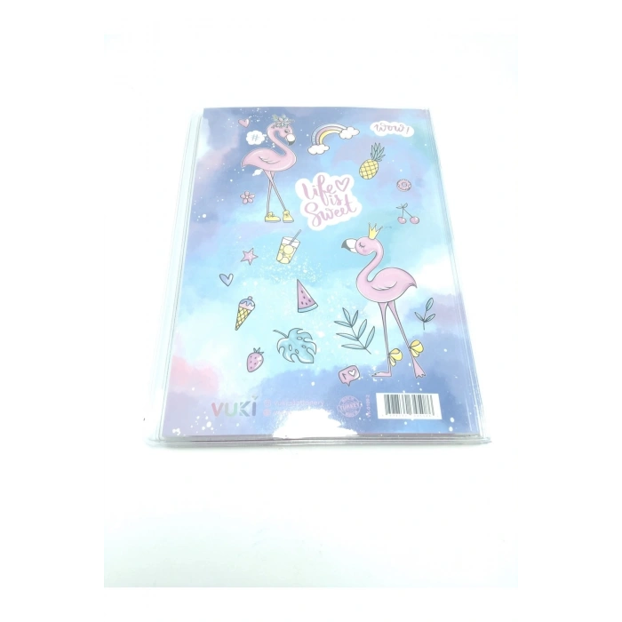 Hediyelik Defter A5 Boy Simli Ve Sulu Şeffaf Flamingo Temalı Defter Okula Başlangıç Hediyesi